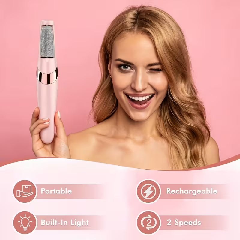Rechargeable Electric Foot Remover, Portable Electronic Foot Exfoliator, Professional Foot Care, Ideal for Dry, Hard, And Cracked Dead Skin, The Perfect Gift for Foot Care