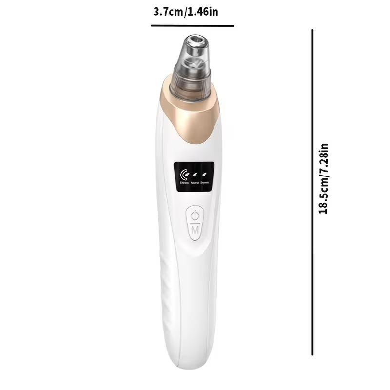 Facial Cleansing Device - 5-Prong USB Rechargeable Electric Tool With Interchangeable Heads, Battery Fast Charging, Portable Skincare Gadget, Sleek Handle Design, Versatile Skincare Tool