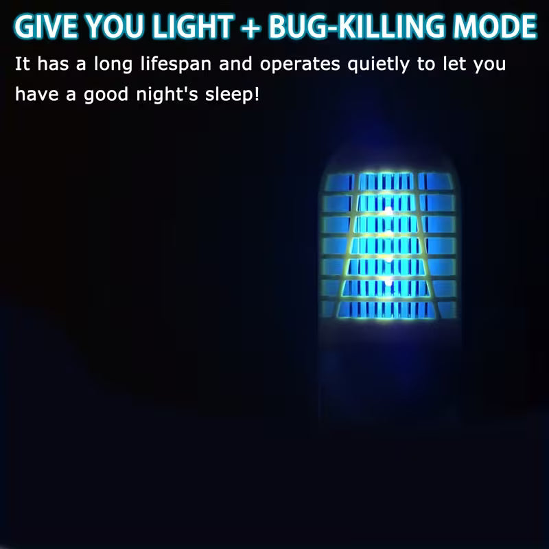 2 Pack Plug In Bug Zappers Indoor Flying Insect Trap, Electronic Mosquito Zappers Gnat Traps with LED Light for Bedroom, Kitchen, Office